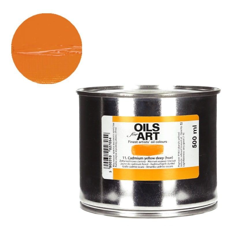 Farba olejna Olej for Art 500 ml - 11 Żółta Kadmowa Ciemna