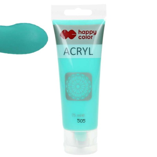 Farba akrylowa Happy Color 75ml - 505 Zielony pastelowy 
