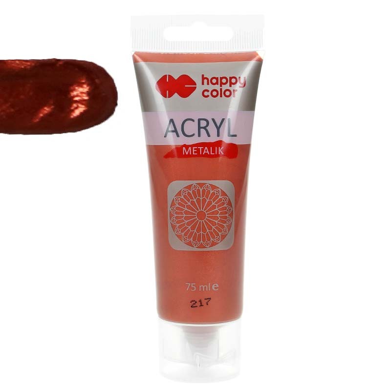 Farba akrylowa Happy Color 75ml - 217 Miedź klasyczna
