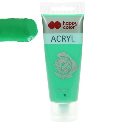 Farba akrylowa Happy Color 75ml - 51 Jasnozielony 