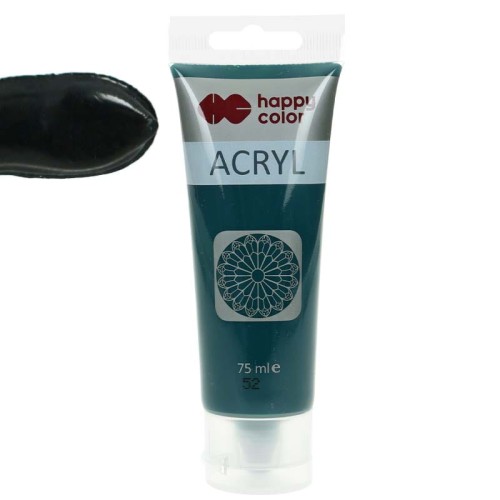 Farba akrylowa Happy Color 75ml - 52 Ciemnozielony