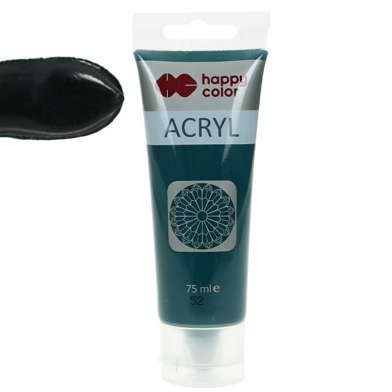 Farba akrylowa Happy Color 75ml - 52 Ciemnozielony