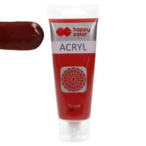 Farba akrylowa Happy Color 75 ml - 26 Ciemnoczerwony