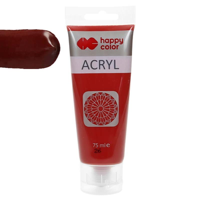 Farba akrylowa  Happy Color 75ml - 26 Ciemnoczerwony