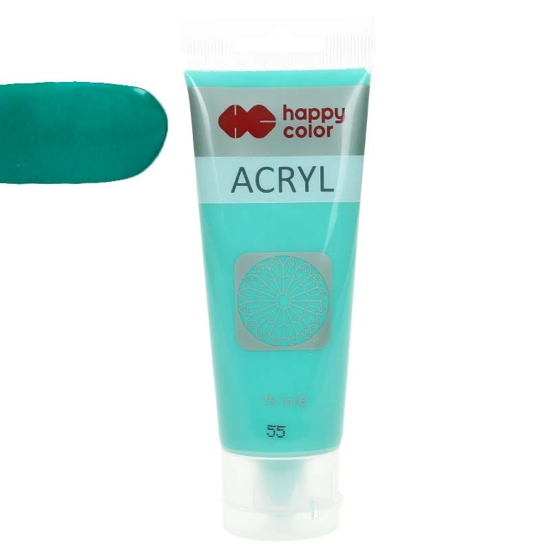 Farba akrylowa Happy Color 75ml - 55 Szmaragdowy