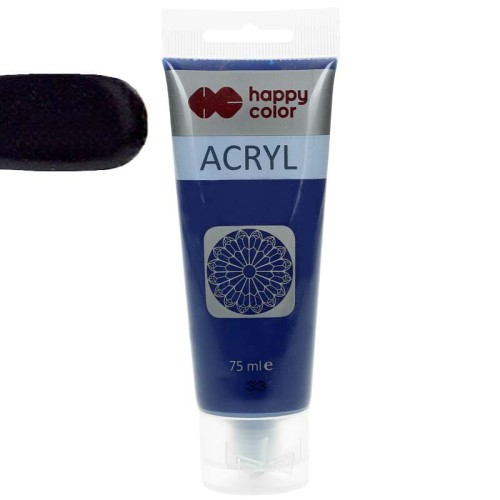 Farba akrylowa Happy Color 75 ml - 33 Granatowy 