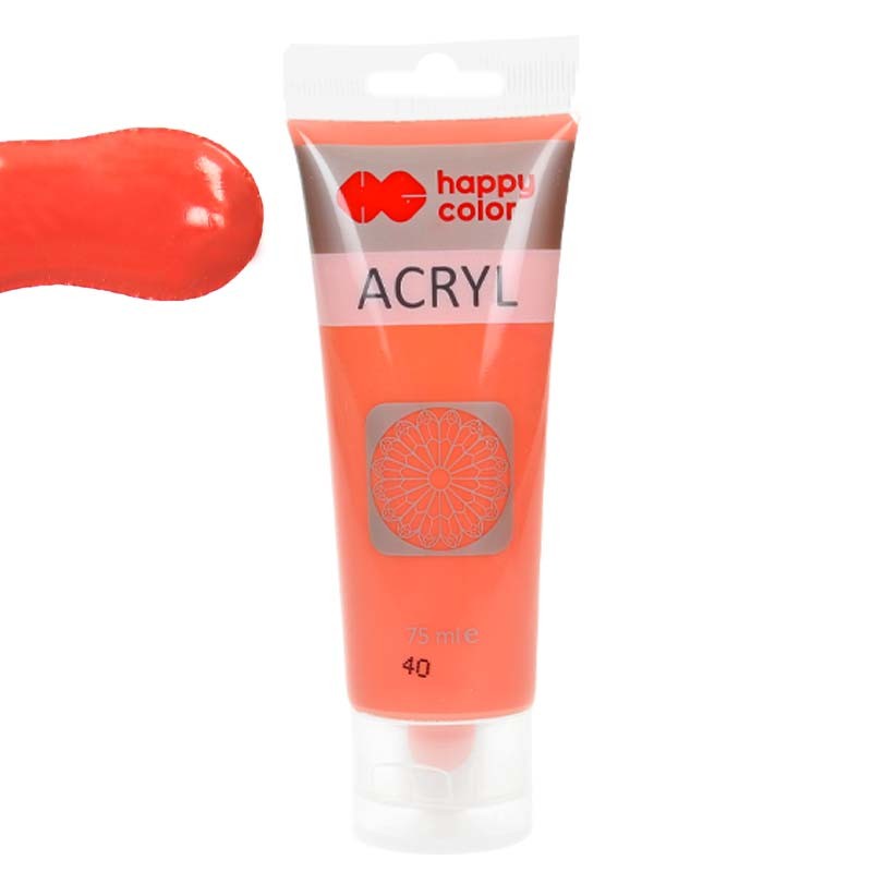 Farba akrylowa Happy Color 75ml - 40 Koralowy
