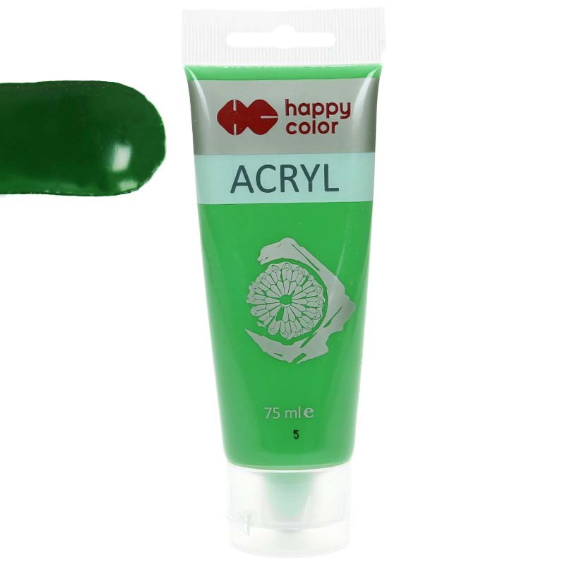 Farba akrylowa Happy Color 75ml - 5 Zielony