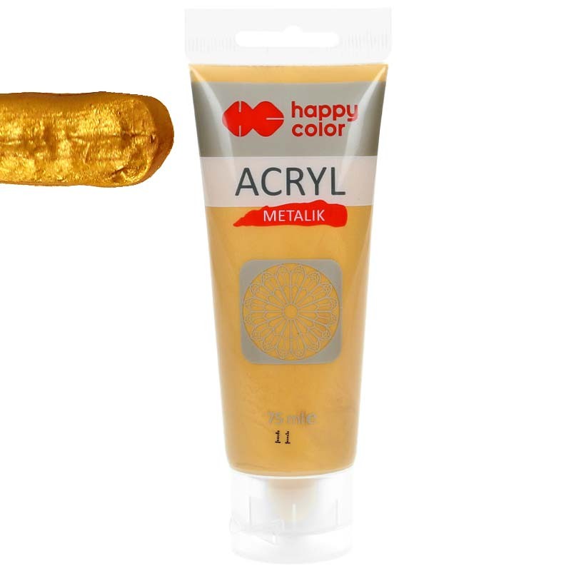 Farba akrylowa Happy Color 75ml - 11 Złoty