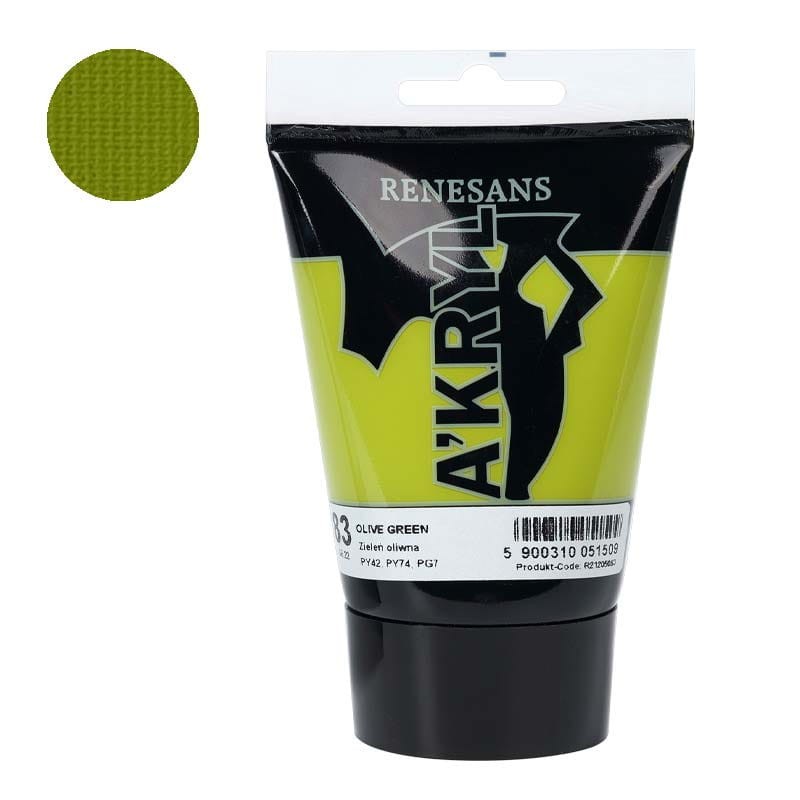 Farba akrylowa 100ml Renesans 83 Olive green