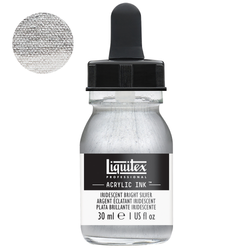 Tusz akrylowyl Liquitex 30m - 236 Iridescent bright silver