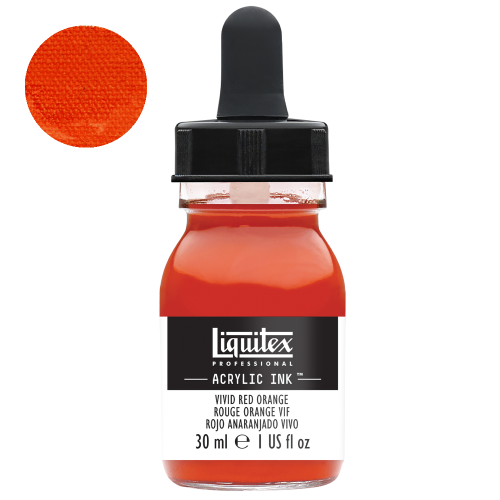 Tusz akrylowy Liquitex 30ml - 620 Vivid red orange