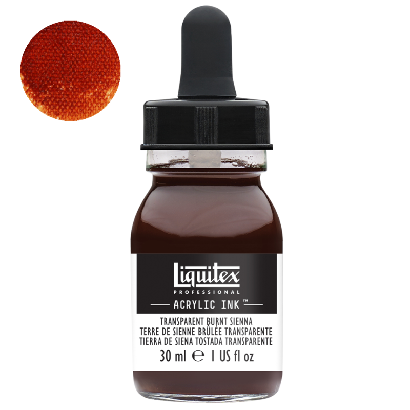 Tusz akrylowy Liquitex 30ml - 129 Transparent burnt sienna