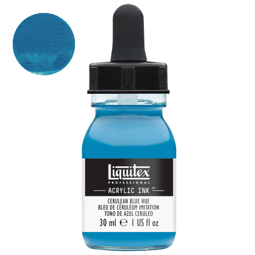 Tusz akrylowy Liquitex 30ml - 470 Cerulean blue hue