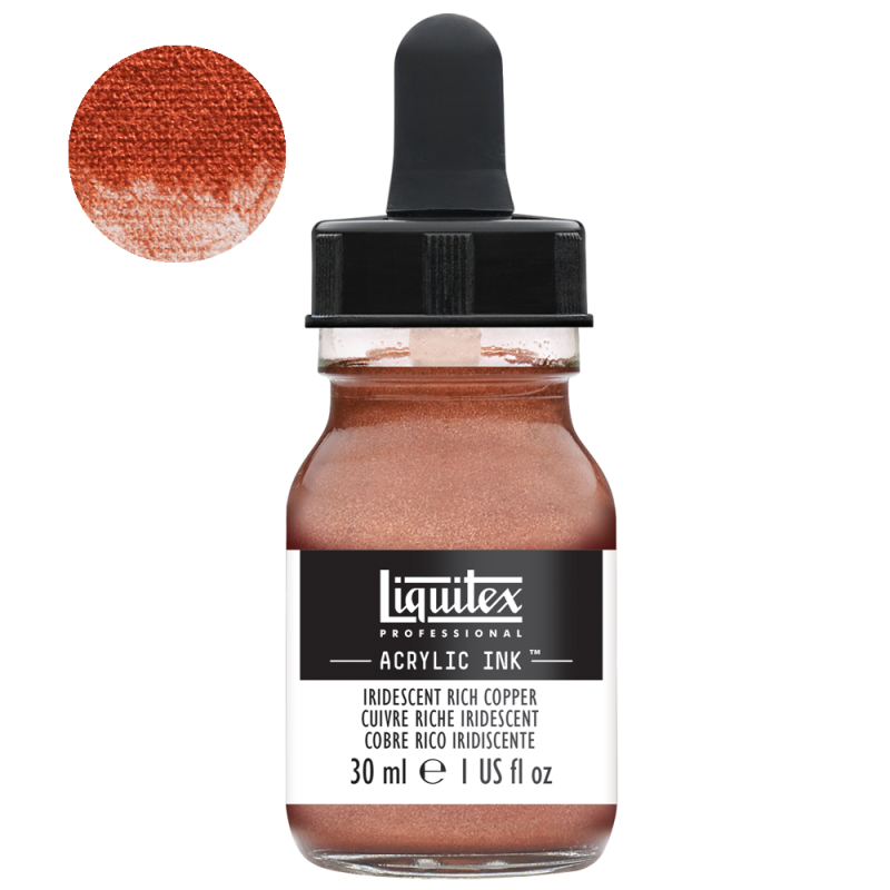 Tusz akrylowy Liquitex 30ml - 230 Iridescent rich copper