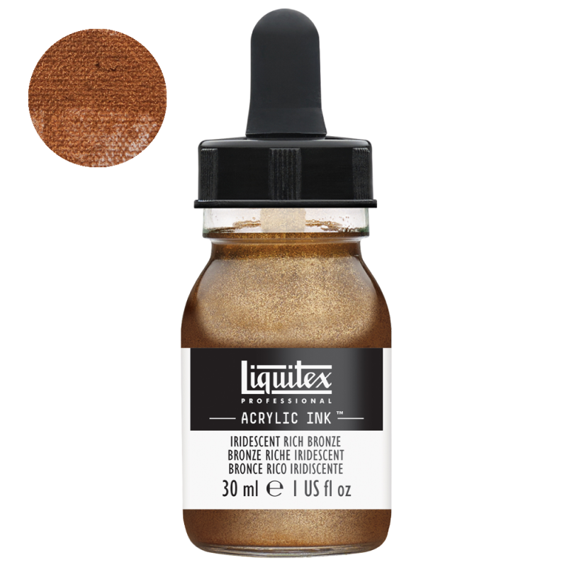 Tusz akrylowy Liquitex 30ml - 229 Iridescent rich bronze