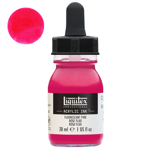 Tusz akrylowy Liquitex 30ml - 987 Fluorescent pink