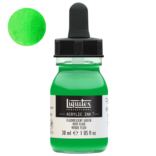 Tusz akrylowy Liquitex 30ml - 985 Fluorescent green