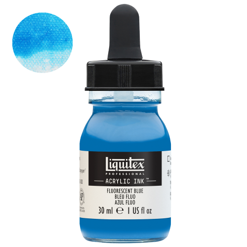 Tusz akrylowy Liquitex 30ml - 984 Fluorescent blue