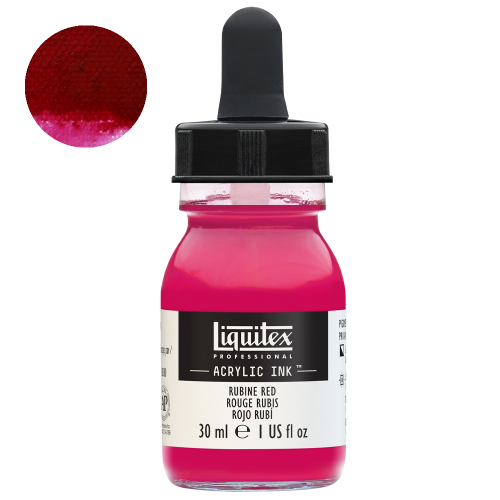 Tusz akrylowy Liquitex 30ml - 388 Rubine red