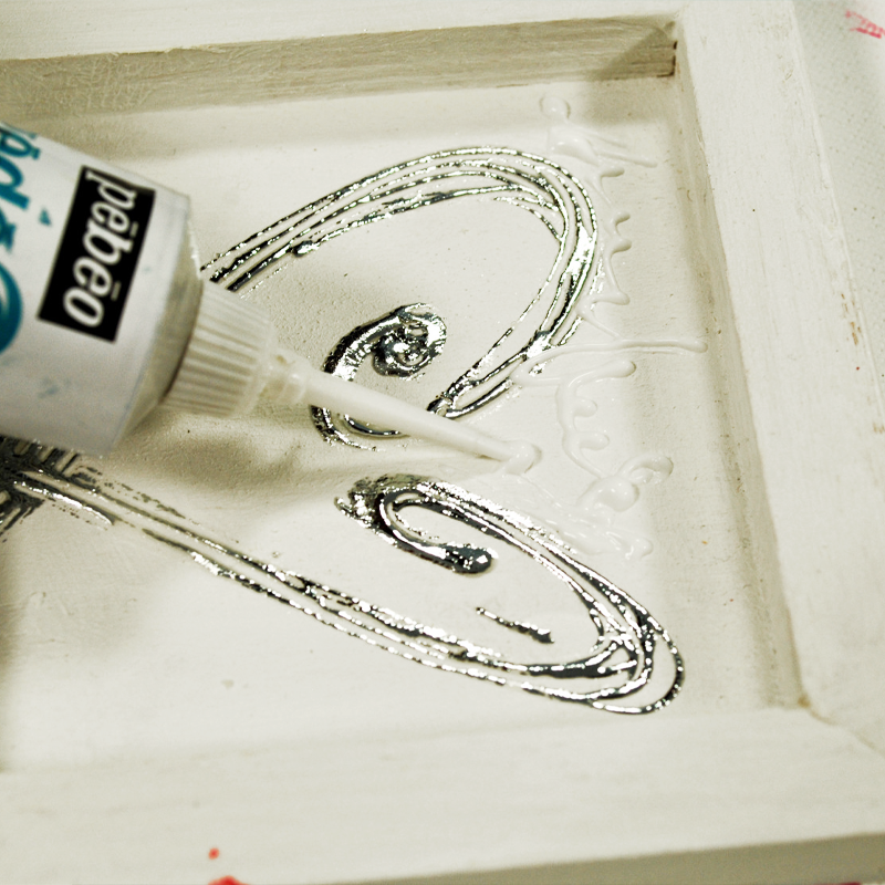 Płatki do złoceń Mirror GÉDÉO Pebeo 14x14cm 12 szt. - SILVER