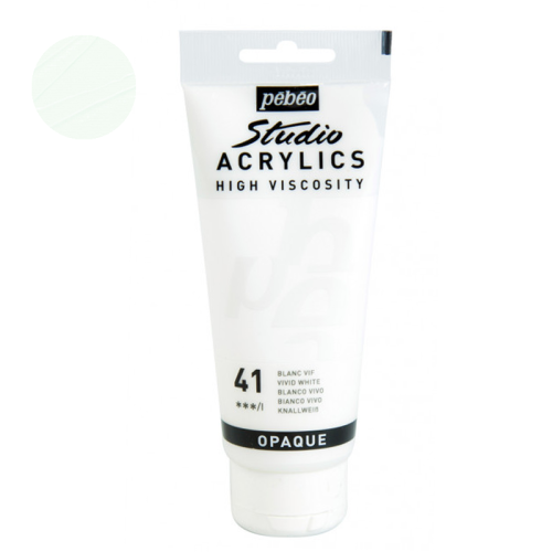 Farba akrylowa Studio Pebeo 100 ml - 41 Vivid white