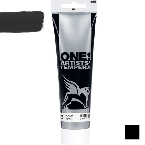 Farba tempera One Renesans 100 ml - 22 Czarny