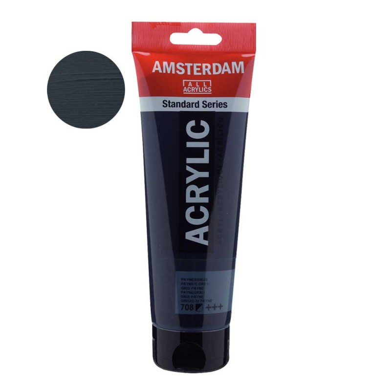 Farba akrylowa Amsterdam Acrylic 250 ml - 708 Payne's Grey