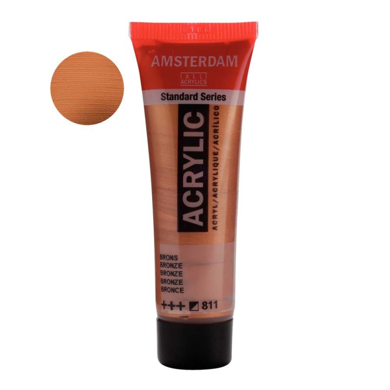 Farba akrylowa Amsterdam Acrylic 20 ml - 811 Bronze metallic