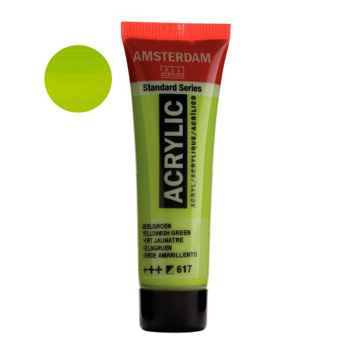 Farba akrylowa Amsterdam Acrylic 20 ml - 617 Yellowish green
