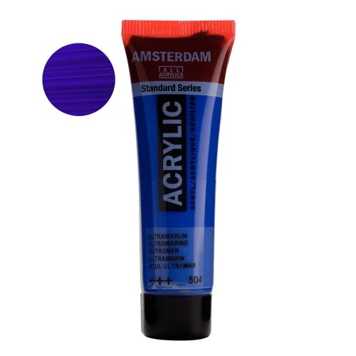 Farba akrylowa Amsterdam Acrylic 20 ml - 504 Ultramarine