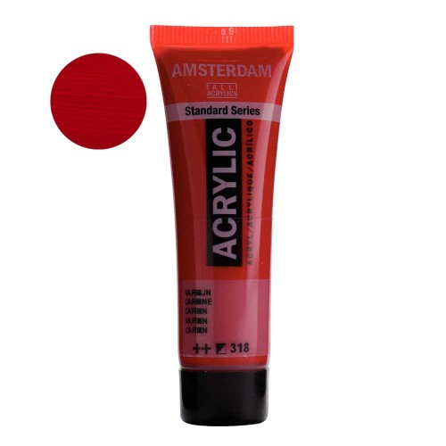 Farba akrylowa Amsterdam Acrylic 20 ml - 318 Carmine