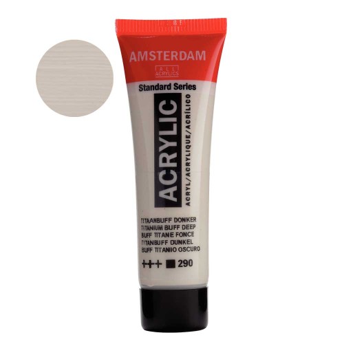 Farba akrylowa Amsterdam Acrylic 20 ml - 290 Titanium buff deep