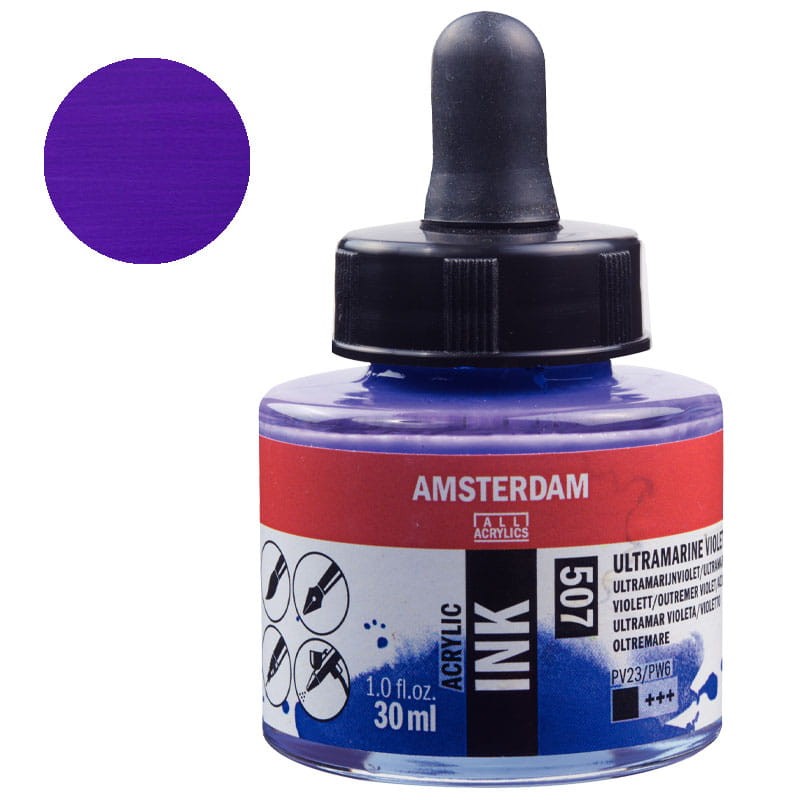 Tusz akrylowy Amsterdam Acrylic Ink 30 ml 507 Ultramarine Violet
