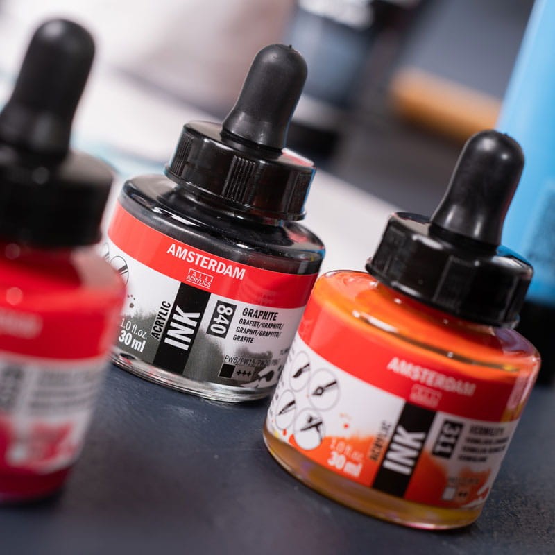 Tusz akrylowy Amsterdam Acrylic Ink Talens 30 ml - 105 Titanium White