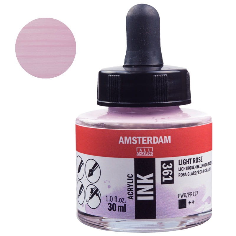 Tusz akrylowy Amsterdam Acrylic Ink 30 ml 361 Light Rose Royal Talens