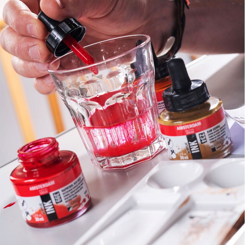 Tusz akrylowy Amsterdam Acrylic Ink 30 ml 318 Carmine Royal Talens