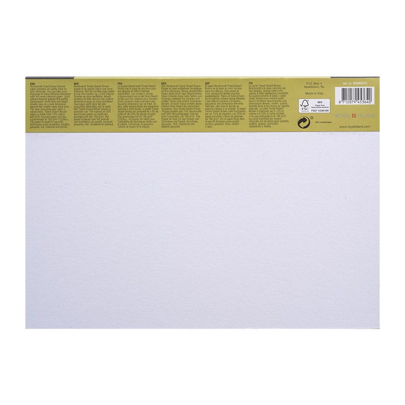 Blok do pasteli Rembrandt Toned Desert Brown - A4, 180 g, 50 ark.
