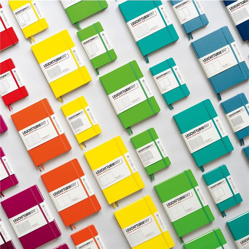 Notatnik Leuchtturm1917 w kropki 100g Slim A4+ Szałwiowy