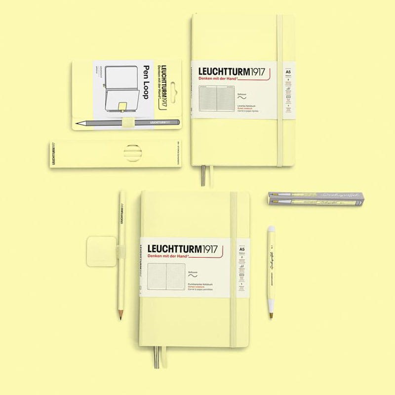 Notatnik Leuchtturm1917 w kropki A5 twarda okładka - Vanilla