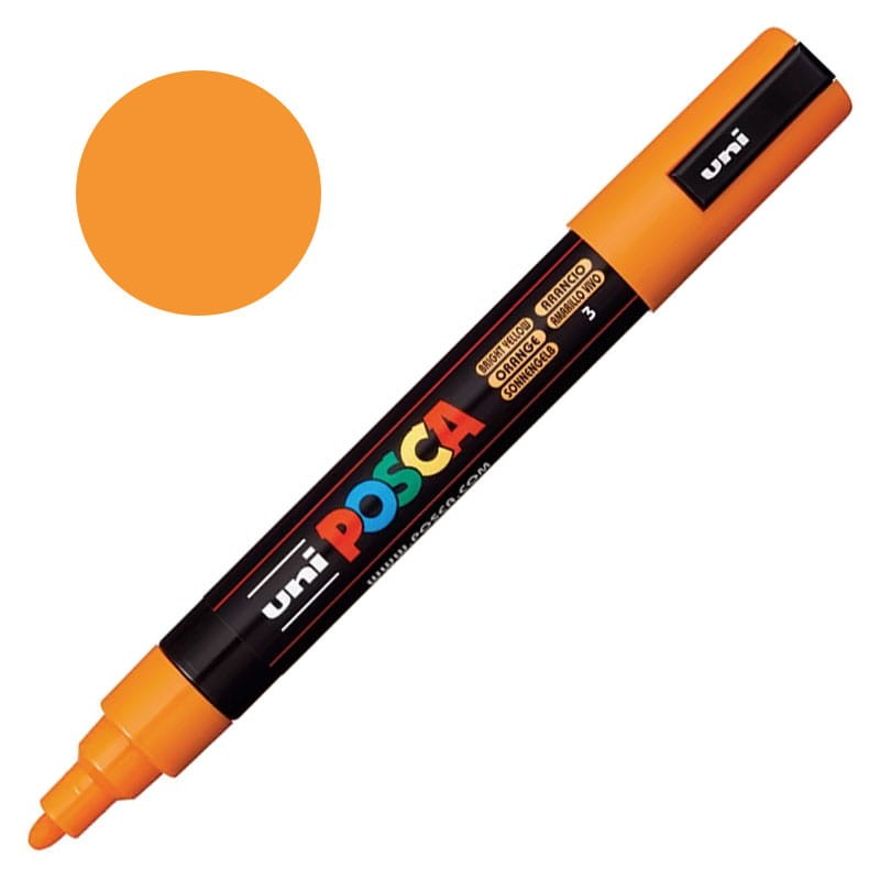 Marker POSCA 5M 1.8-2.5 mm 03 Orange - Bright Yellow