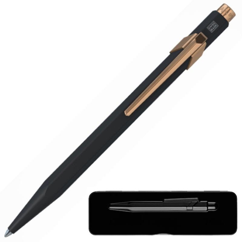 Długopis 849 GT Caran d'Ache Czarny mat różowe złoto  CD849-000/1