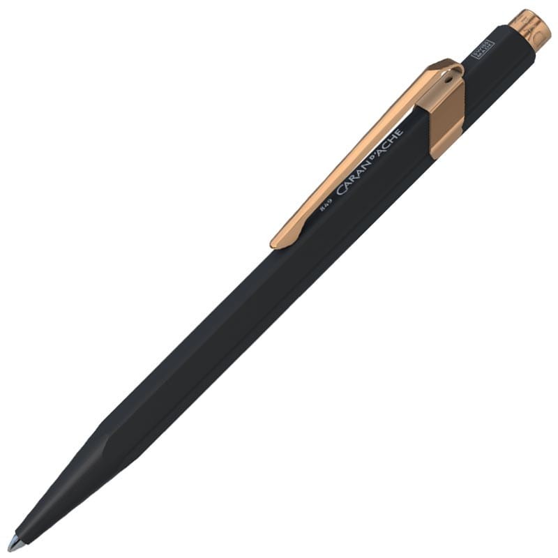 Długopis 849 GT Caran d'Ache Czarny mat różowe złoto  CD849-000/1