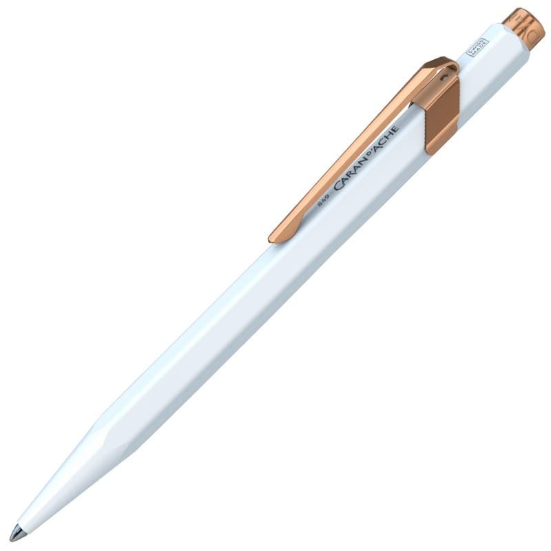Długopis 849 GT Caran d'Ache Biały różowe złoto  CD849-000/2