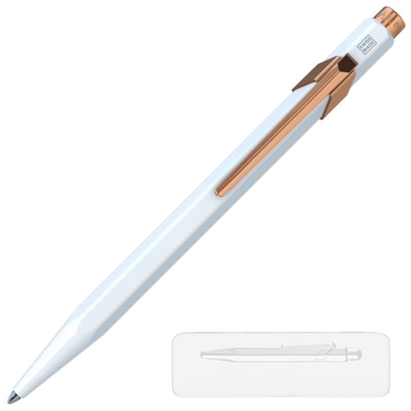 Długopis 849 GT Caran d'Ache Biały różowe złoto  CD849-000/2