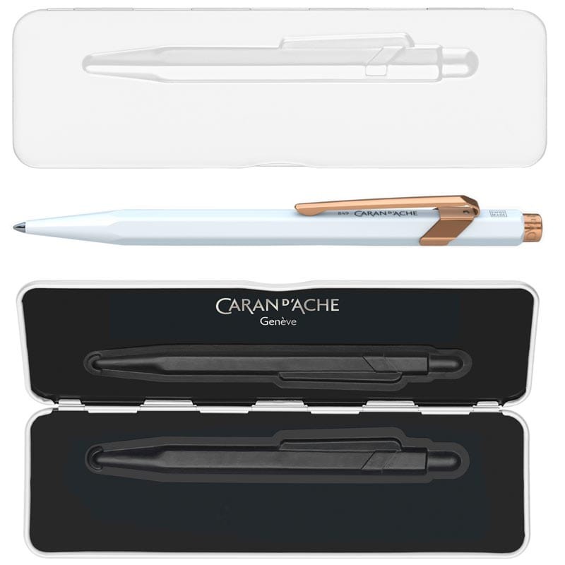 Długopis 849 GT Caran d'Ache Biały różowe złoto  CD849-000/2