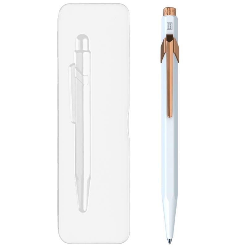 Długopis 849 GT Caran d'Ache Biały różowe złoto  CD849-000/2