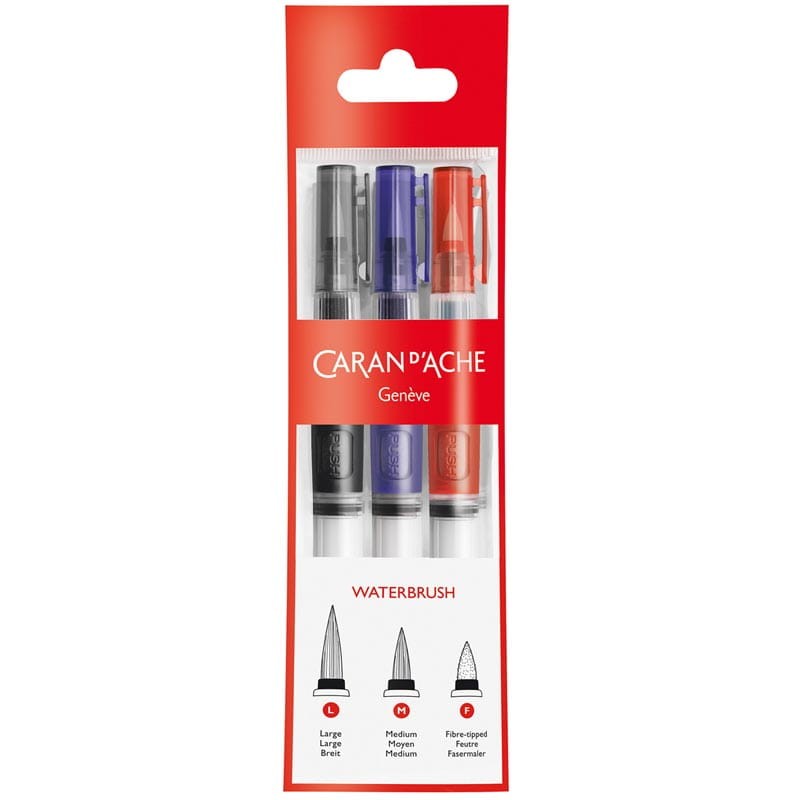 Pędzle Waterbrusch 3 szt Caran d'Ache  CD115-303