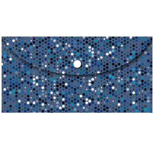 Teczka kopertowa DL Niebieskie kropki