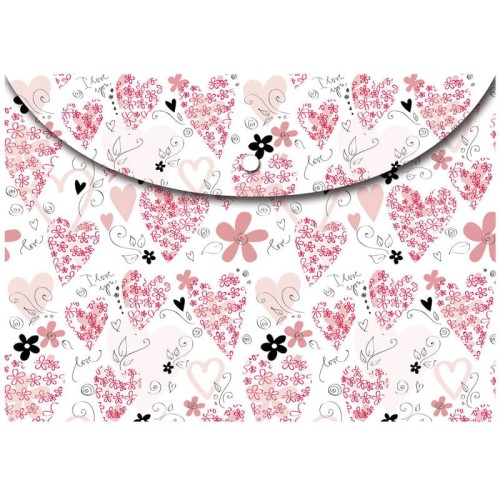 Teczka kopertowa A4 Serca